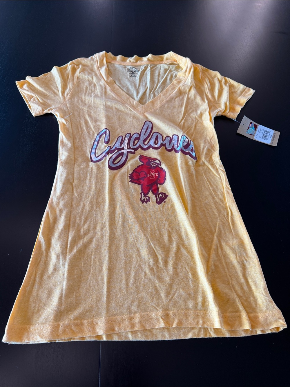 Yellow Cyclones Graphic V-Neck Tee